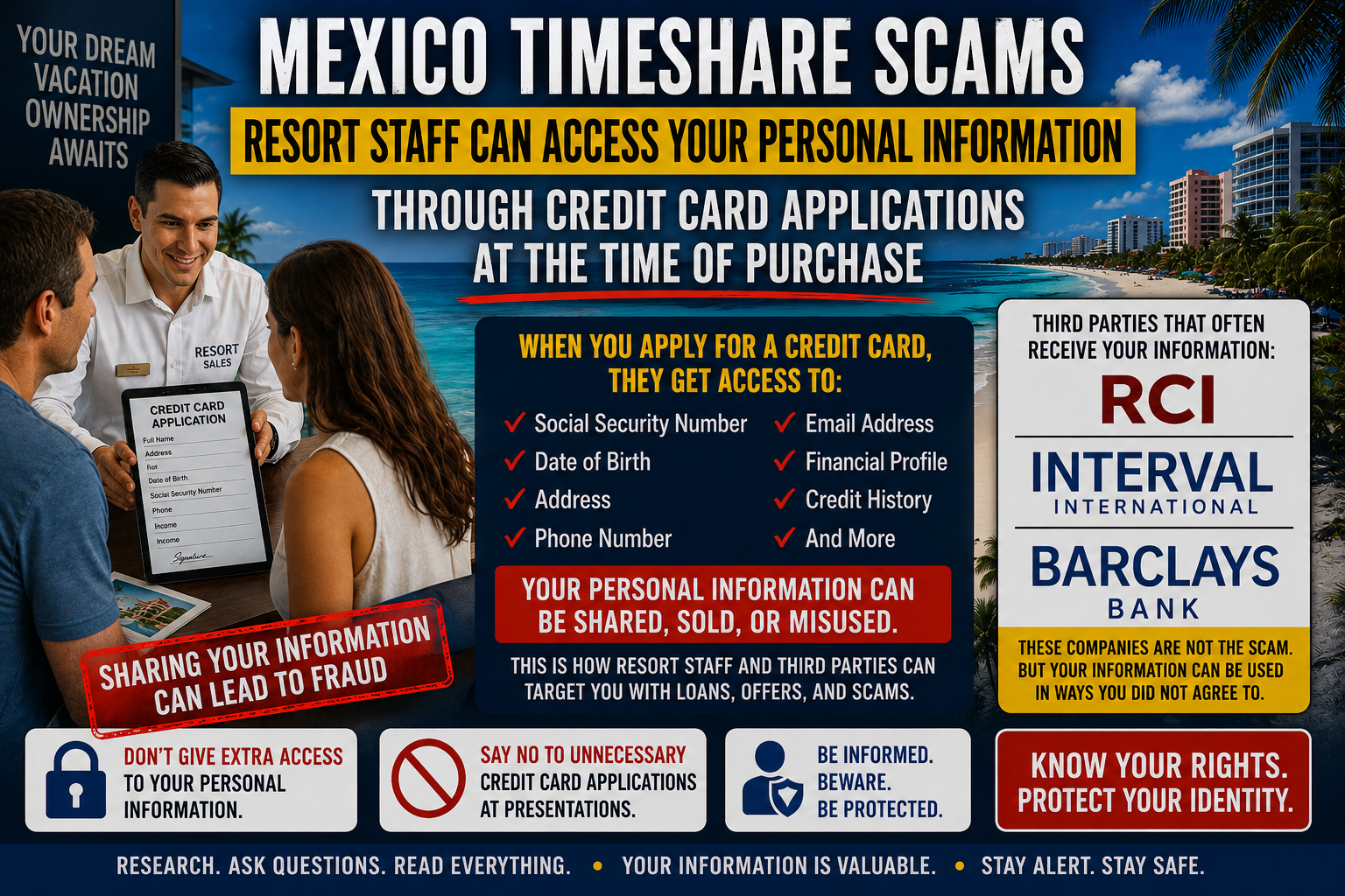 Mexico Timeshare Scams: Identity Theft Warning for Vacation Club Owners